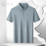 Short-Sleeved Collared Shirt Comfortable Mulberry Silk Fabric Shirt - Image 5