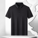 Short-Sleeved Collared Shirt Comfortable Mulberry Silk Fabric Shirt - Image 3