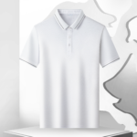 Short-Sleeved Collared Shirt Comfortable Mulberry Silk Fabric Shirt - Image 4