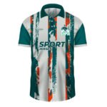 Short-Sleeved Collared Shirt Comfortable Mulberry Silk Fabric Shirt