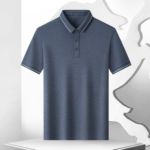 Short-Sleeved Collared Shirt Comfortable Mulberry Silk Fabric Shirt - Image 2