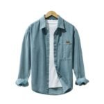 Men's Thick Shirt, Simple and Trendy, Loose and Versatile Casual Shirt